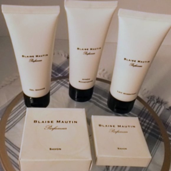 BLAISE MAUTIN Parfumeur Shampoo, Lotion, Shower Gel Soap Set Lot * NEW w Seals - Picture 1 of 3
